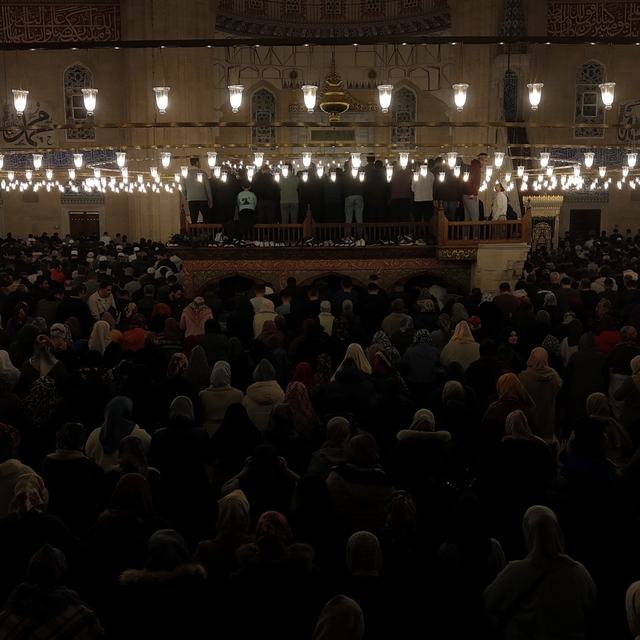 Selimiye Camii Kadir Gecesi'nde doldu taştı