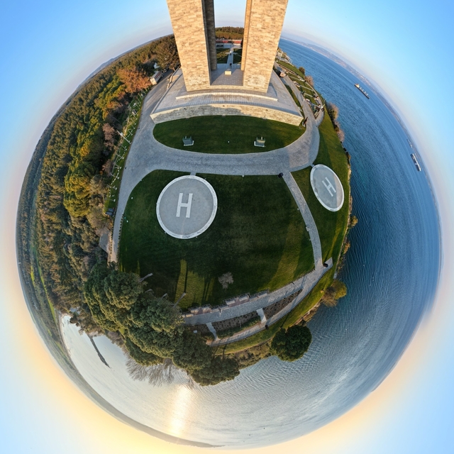 Şehitler Abidesi 360 derece kamera ile görüntülendi