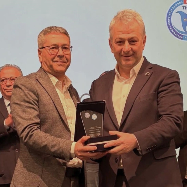 Türkiye Halk Oyunları Federasyonu Başkanı Hüseyin Güler EÜ'ye konuk oldu