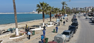 Aydın Büyükşehir’den bayram öncesi Kuşadası’nda çevre düzenlemesi