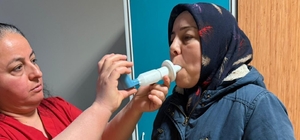 Nazilli'de vatandaşlara solunum testi yapıldı