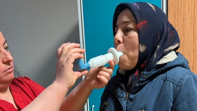 Nazilli'de vatandaşlara solunum testi yapıldı