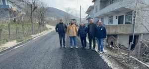 Alaplı'da ağır tonajlı kamyonların bozduğu yollar bakıma alındı