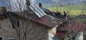 Evde çıkan yangında öldü, eşi yaralandı