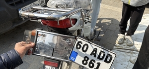 Tokat'ta 50 bin TL'lik motosikleti ile 146 bin TL'lik ceza yedi