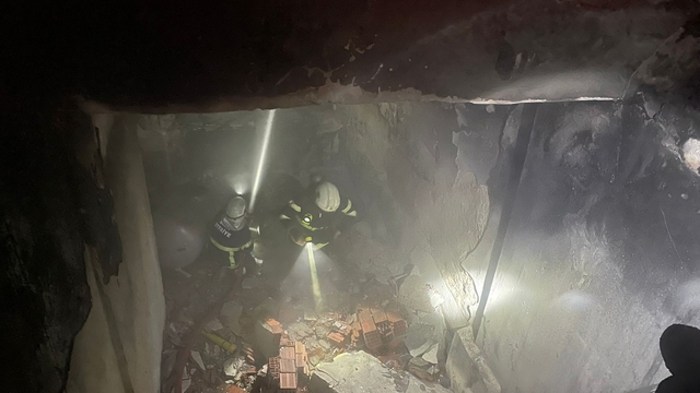 Siirt'te eski üniversite yerleşkesinde yangın