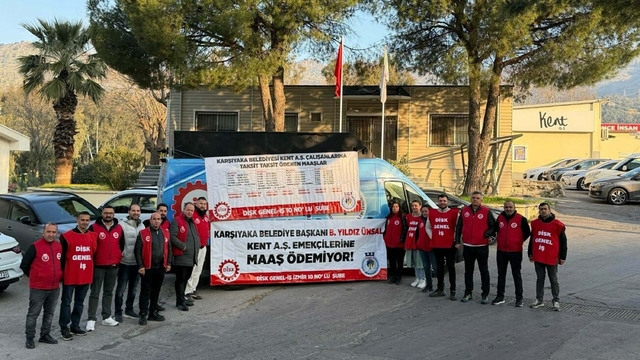 İzmir'de işçilerden 'bayramlaşma' protestosu