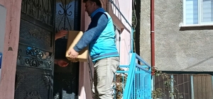 Derebucak'ta yardım kolileri ihtiyaç sahiplerine ulaştırıldı