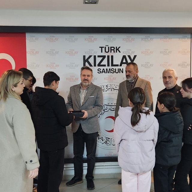 Samsun Çocuk Evlerinden Gazze için anlamlı bağış