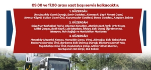 Mezarlıklara ücretsiz otobüs seferleri düzenlenecek