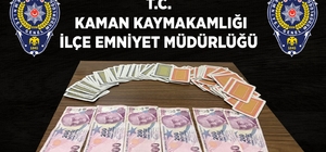 Kırşehir’de kumar oynayan 10 kişiye 99 bin TL ceza