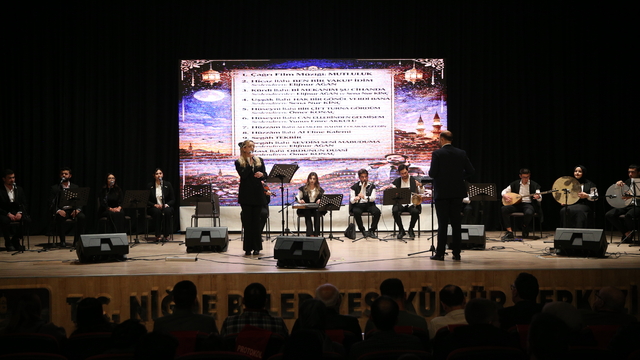 Niğde'de "Tasavvuf Müziği Konseri" düzenlendi