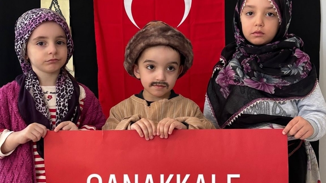 Minik yüreklerde 18 Mart ruhu canlandı