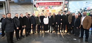 BTSO Başkanı Burkay, tarihi çarşıda esnafla buluştu