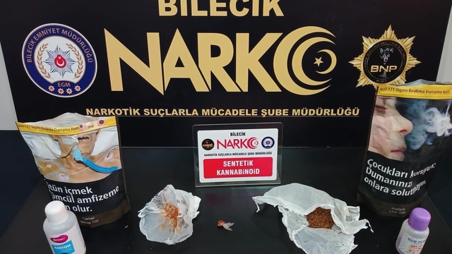 Bilecik'te narkotik operasyonu: 2 gözaltı