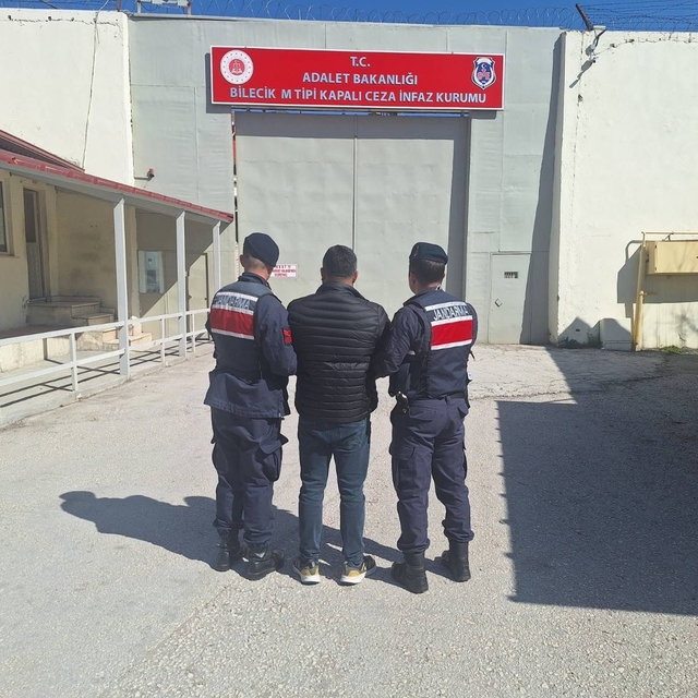 Bilecik'te 3 yıl 9 ay hapis cezası olan şahıs yakalandı