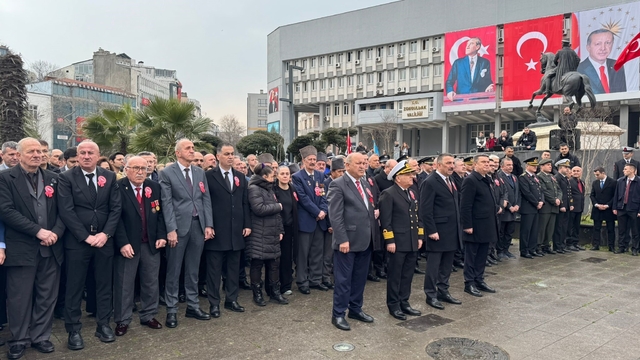 Zonguldak'ta 18 Mart Çanakkale Zaferi ve Şehitleri Anma Günü dolayısıyla tören düzenlendi