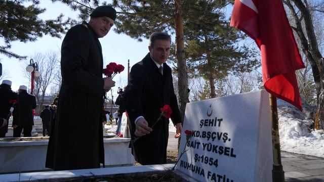 Erzurum Karskapı Şehitliğinde 111 yıllık hüzün ve coşku bir arada