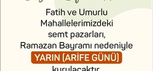 Efeler’in semt pazarlarına bayram düzenlemesi