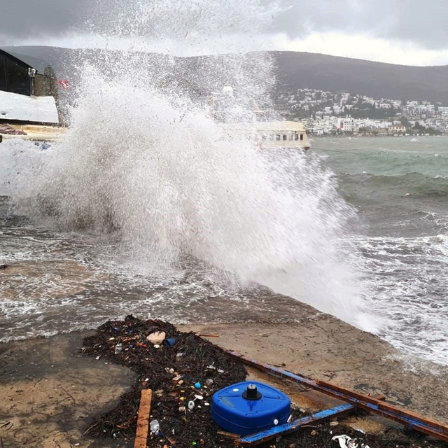 Bodrum-Kaş arası denizlerde fırtına uyarısı