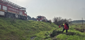 Balıkesir'de otomobilin devrilmesi sonucu 1 kişi yaralandı