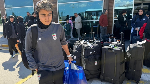 İran Milli Kadın Futbol Takımı kafilesi Türkiye'de