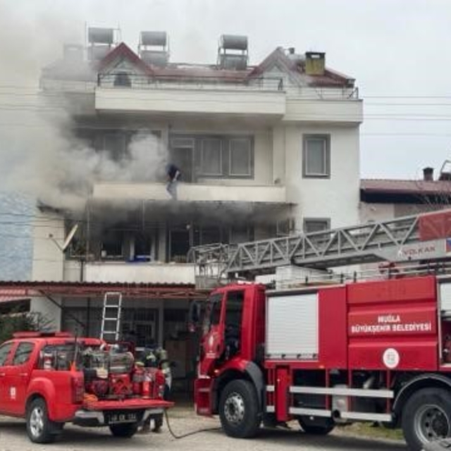 Fethiye'de ev yangını