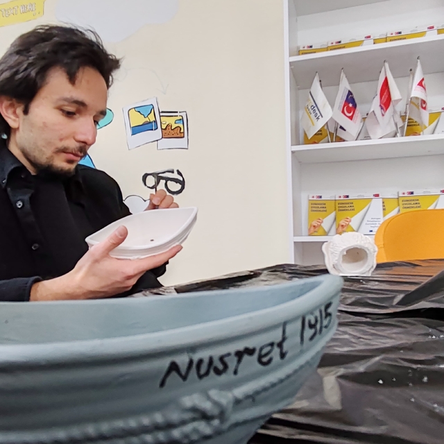Genç ellerden "Nusret 1915" dokunuşu Menteşe'de seramik atölyesiyle tarih c...