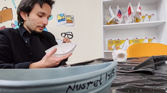 Genç ellerden "Nusret 1915" dokunuşu Menteşe'de seramik atölyesiyle tarih canlandı