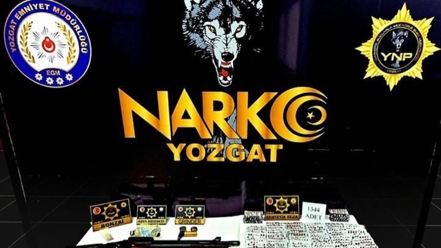 Yozgat'ta yüzlerce uyuşturucu hap ele geçirildi