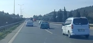 Otoyolda makas atınca 90 bin lira ceza yedi