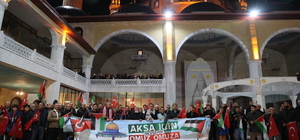 İsrail'in Mescid-i Aksa'yı ibadete kapatması Nevşehir'de protesto edildi
