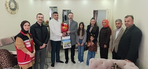 Havza Kaymakamı Ayvat'tan şehit yakınları ve gazilere bayram ziyareti