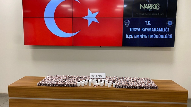 Kastamonu'da 9 bin 642 sentetik hap ele geçirildi; 1 gözaltı