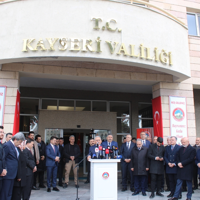 Kayseri protokolü bayramlaştı