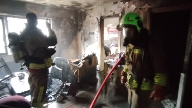 Kahramanmaraş'ta ikamet yangını