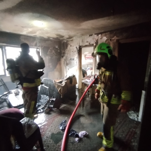 Kahramanmaraş'ta ikamet yangını