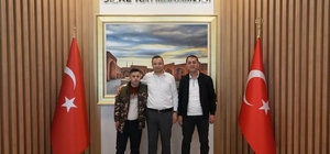 Kaymakam Baycar, down sendromlu genci makamında ağırladı