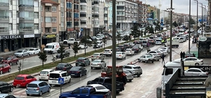 Kulu’da bayram trafiği yoğunluğu