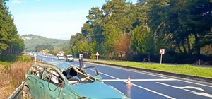 Muğla'da bariyere çarpan otomobildeki 1 kişi öldü, 1 kişi yaralandı