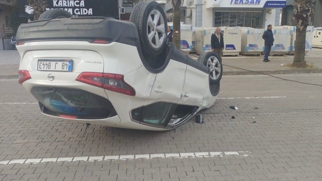 Marmaris'te takla atan otomobil sürücüsünün kanında yüksek alkol çıktı