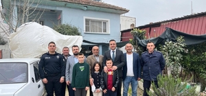 Kaymakam Dalak, şehit ve gazi ailelerini bayramda da yalnız bırakmadı