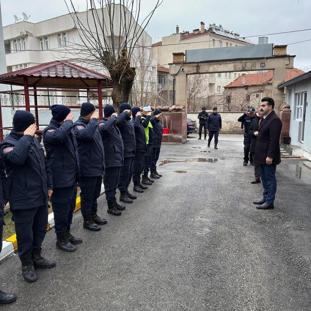 Tomarza'da güvenlik güçleriyle bayramlaşma ziyareti