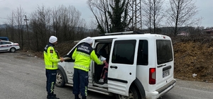 Salıpazarı'nda trafik uygulaması yapıldı