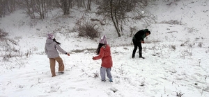 Tekirdağ'da Ganos Dağı'nda kar kalınlığı 10 santimetreye ulaştı