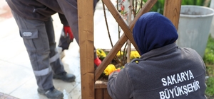 Sakarya'da caddeler, parklar ve camiler bayrama hazır hale geldi