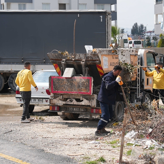 Tarsus'ta bayram öncesinden başlatılan temizlik ve ilaçlama çalışmaları sür...
