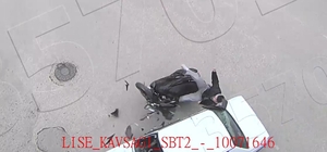 Amasya’da motosiklet ile otomobilin çarpıştığı kaza kamerada