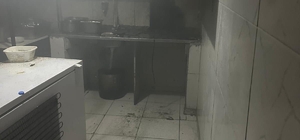 Kurtalan'da yemek işletmesinde yangın