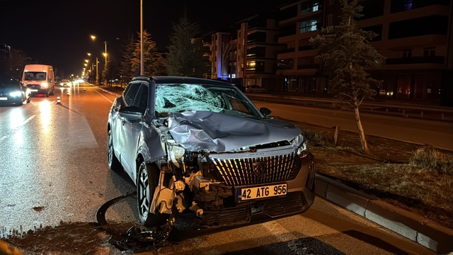 Konya'da cipin çarptığı yaya öldü